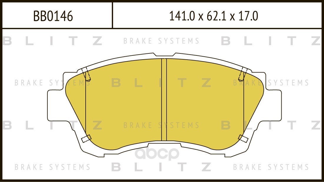 

Колодки Пер.Toyota Camry;Celica 91=>/ Lexus Es;Ls 91=> Blitz Арт. Bb0146