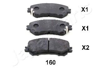 

Колодки Тормозные Nissan Qashqai /X-Trail 14- Передние Japanparts Арт. Pa-160Af