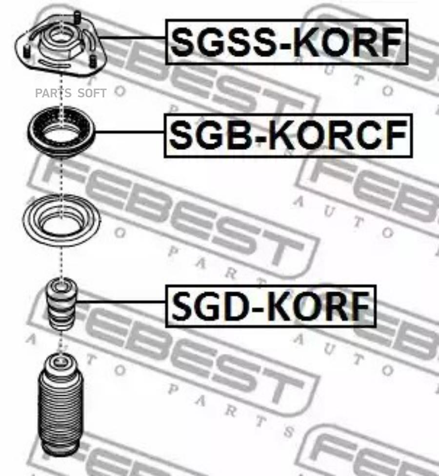 

FEBEST Отбойник переднего амортизатора FEBEST SGD-KORF FEBEST SGD-KORF