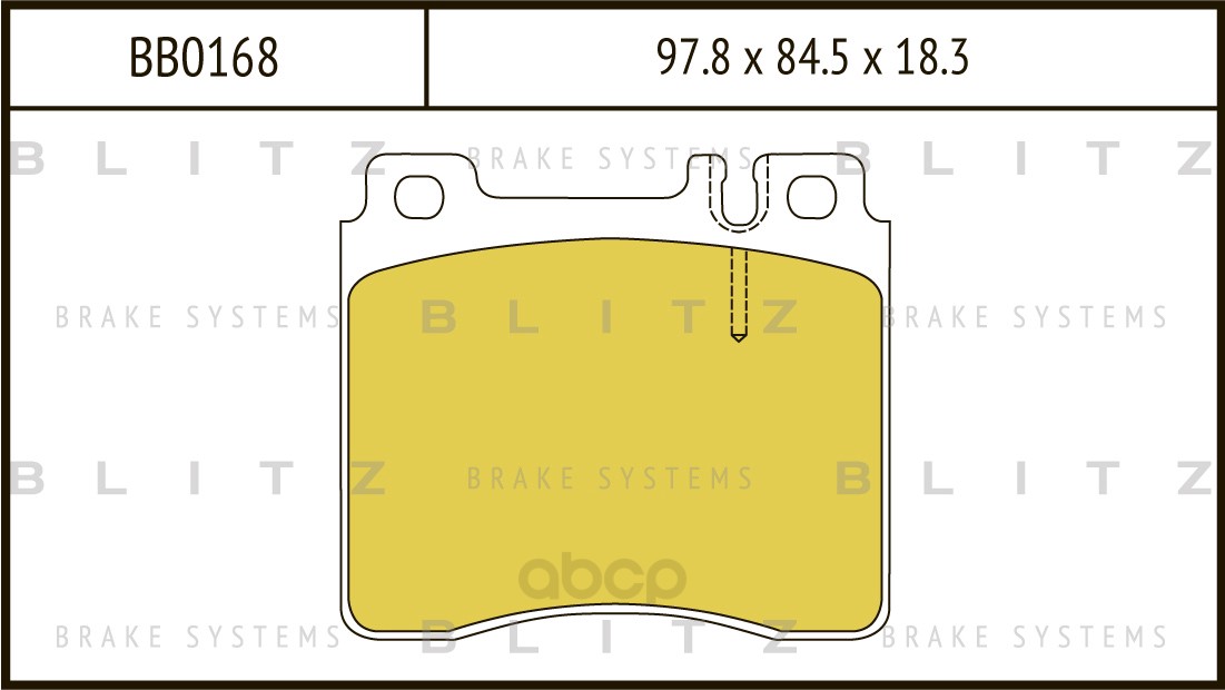 

Тормозные колодки BLITZ передние дисковые BB0168