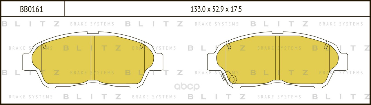 

Колодки Пер.Toyota Carina E 92=> Blitz Арт. Bb0161