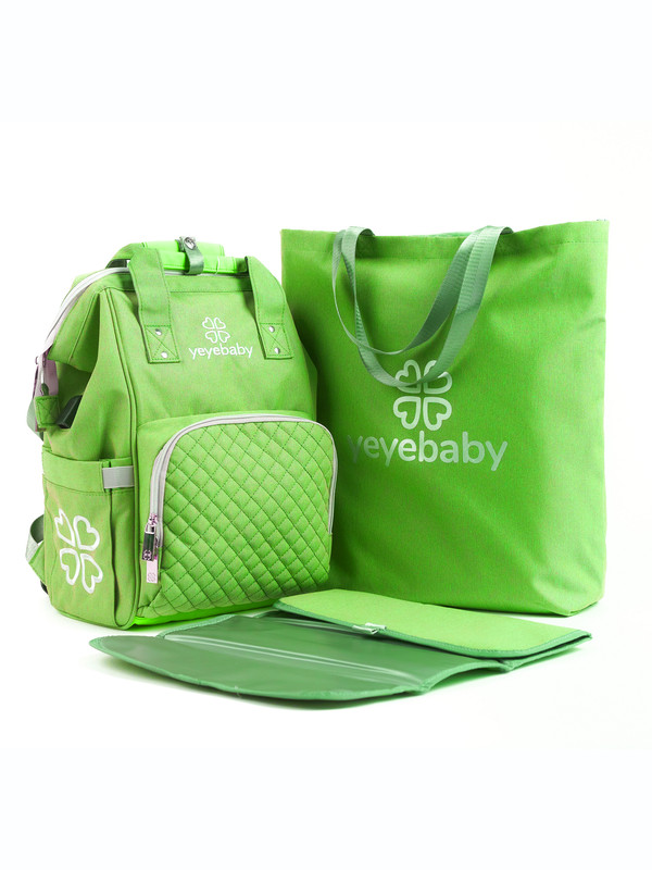Сумка-рюкзак на коляску yeyebaby №1 для мамы 702180101, салатовый skip hop органайзер для мамы на коляску