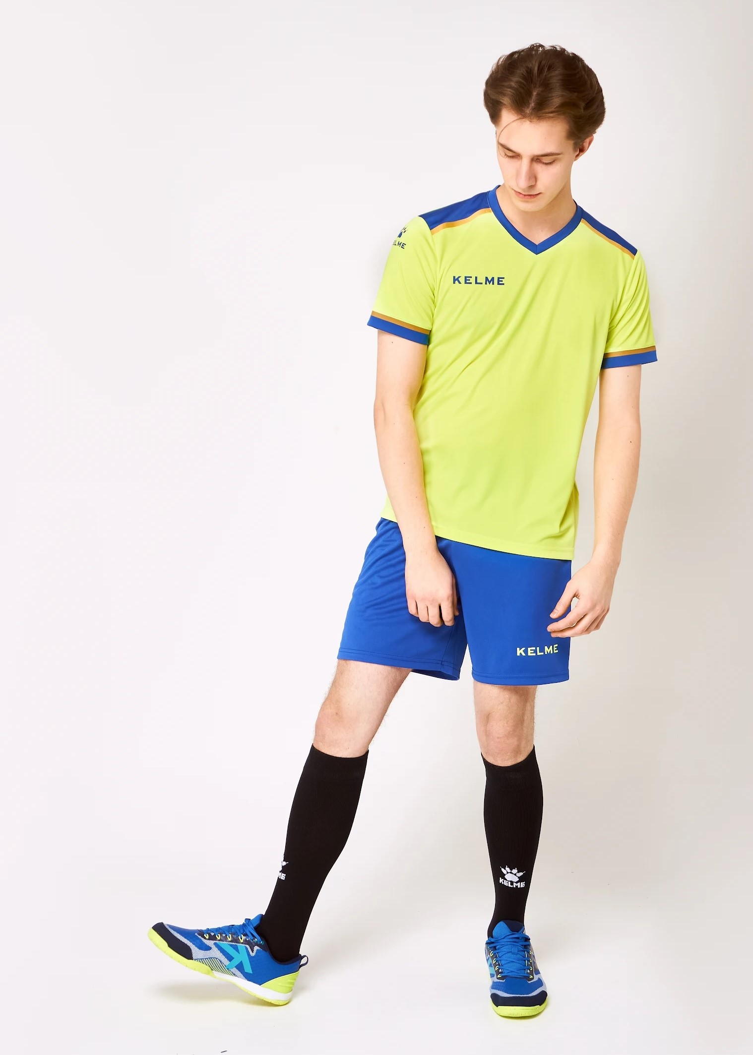 

Спортивная форма футбольная KELME Short sleeve Segovia set неоново-желтый, L INT, Short sleeve Segovia set