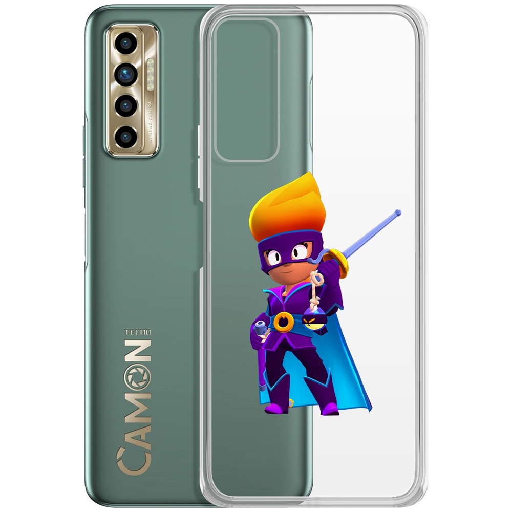 

Чехол-накладка Brawl Stars-Амбер де Ла Вега для Tecno Camon 17P