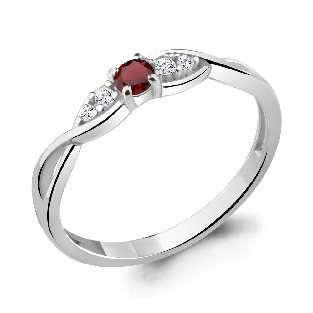 

Кольцо из серебра с гранатом Aquamarine Aquamarine 6948703А_925_р р, 6948703А_925_р