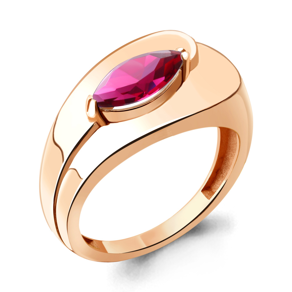 

Кольцо из серебра с рубеллитом искусственным Aquamarine Aquamarine 69472604_925_з р. 17,5, 69472604_925_з