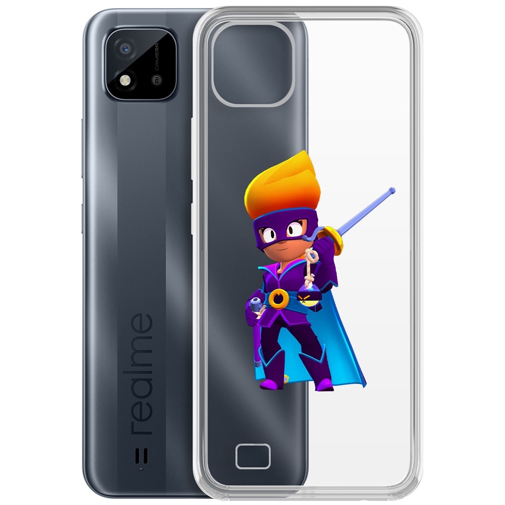 

Чехол-накладка Brawl Stars-Амбер де Ла Вега для Realme C11 (2021), Прозрачный