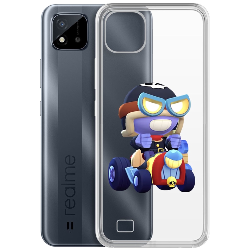 

Чехол-накладка Brawl Stars-Безумный Карл для Realme C11 (2021)