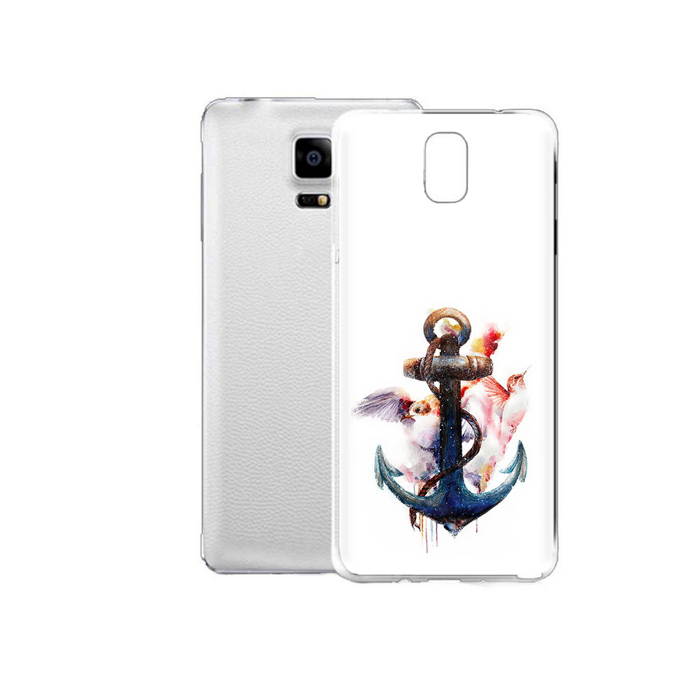 

Чехол MyPads Tocco для Samsung Galaxy Note Edge якорь с птицами (PT11952.563.703), Прозрачный, Tocco