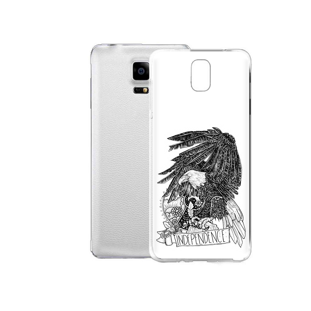 

Чехол MyPads Tocco для Samsung Galaxy Note Edge черно белый сокол (PT11952.563.688), Прозрачный, Tocco