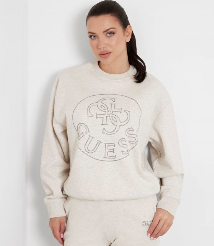 

Свитшот женский Guess Noemie V4YQ03KC3D2 белый XL, V4YQ03KC3D2