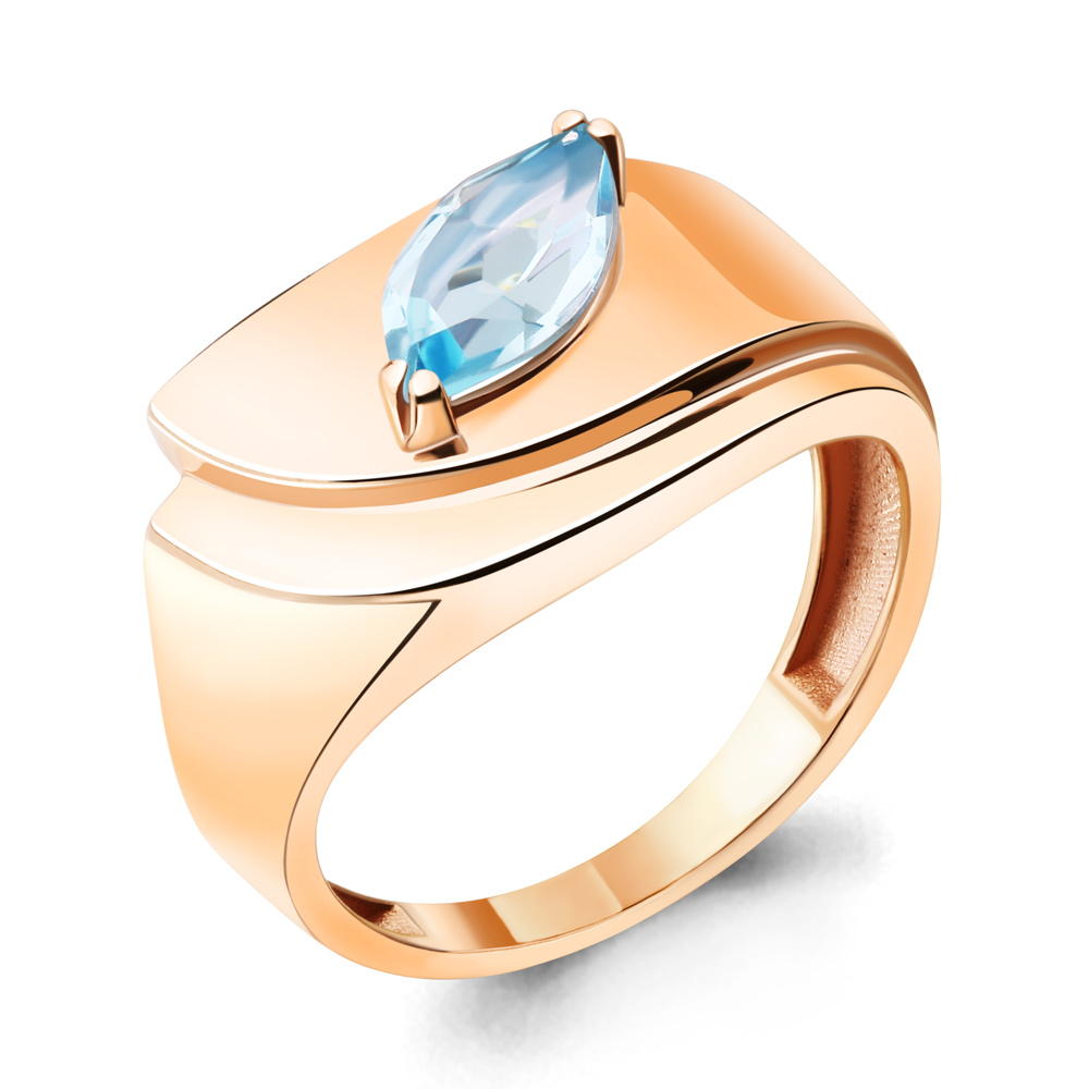 

Кольцо из серебра с топазом Aquamarine Aquamarine 6947102_925_з р. 17, 6947102_925_з