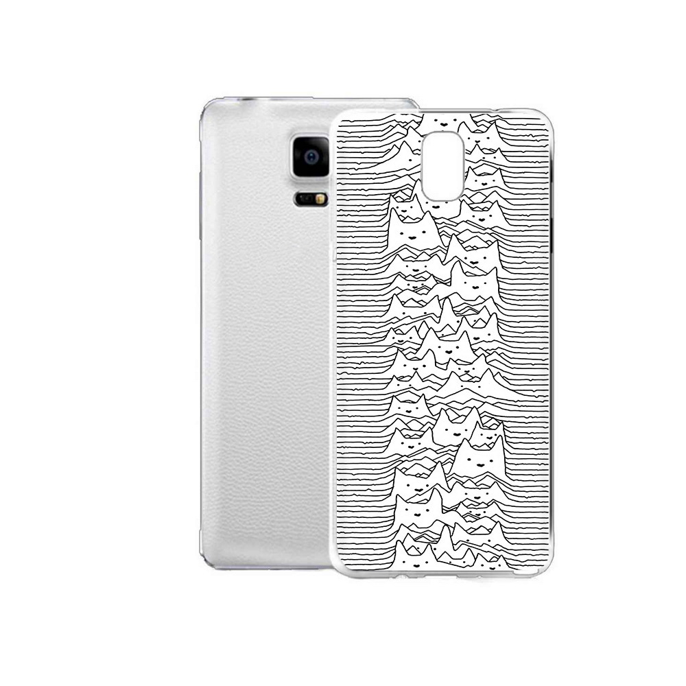 

Чехол MyPads Tocco для Samsung Galaxy Note Edge черно белые коты 3D (PT11952.563.682), Прозрачный, Tocco