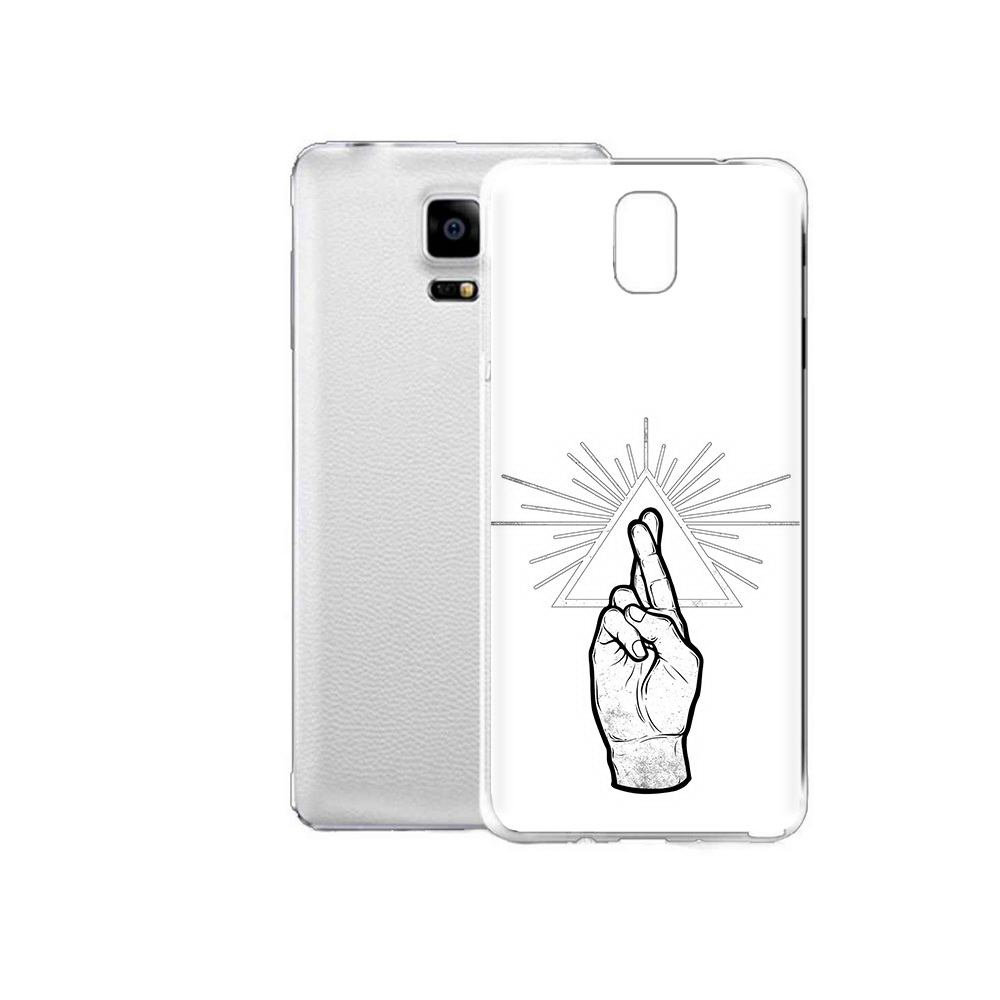 

Чехол MyPads Tocco для Samsung Galaxy Note Edge черно белая рука (PT11952.563.681), Прозрачный, Tocco