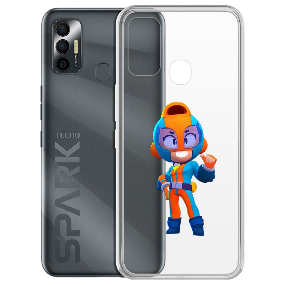 

Чехол-накладка Brawl Stars-GT Макс для Tecno Spark 7