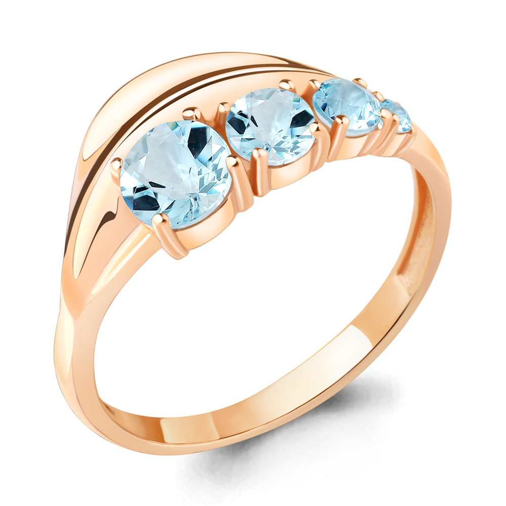 

Кольцо из серебра с топазом Aquamarine Aquamarine 6946402_925_з р. 16,5, 6946402_925_з