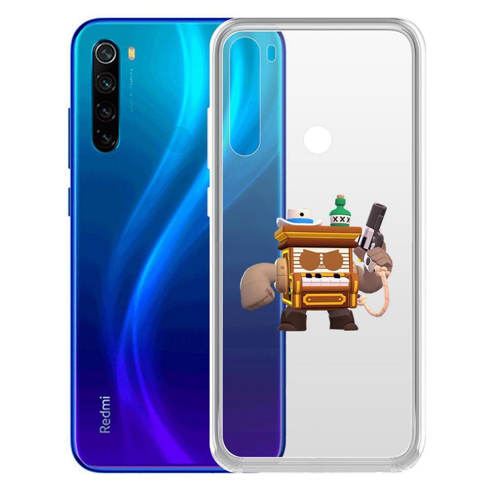 

Чехол-накладка Brawl Stars-8-бит из салуна для Xiaomi Redmi Note 8/Note 8 (2021)