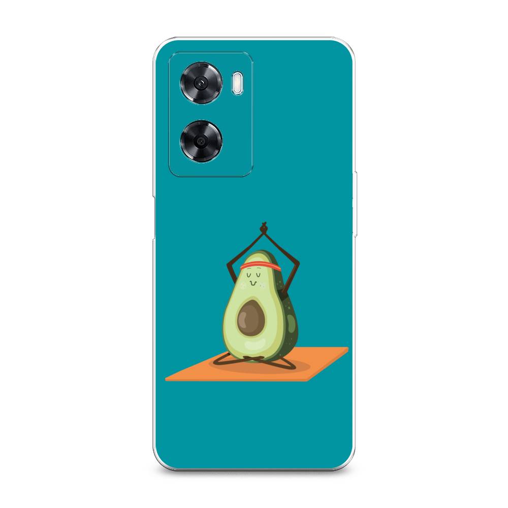 

Чехол на Oppo A57 4G "Расслабься с авокадо", Голубой, 2511550-6