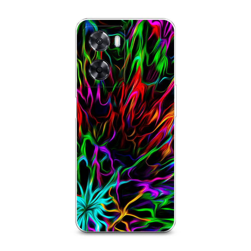 

Чехол на Oppo A57 4G "Разноцветные разводы", Голубой;зеленый;оранжевый, 2511550-3