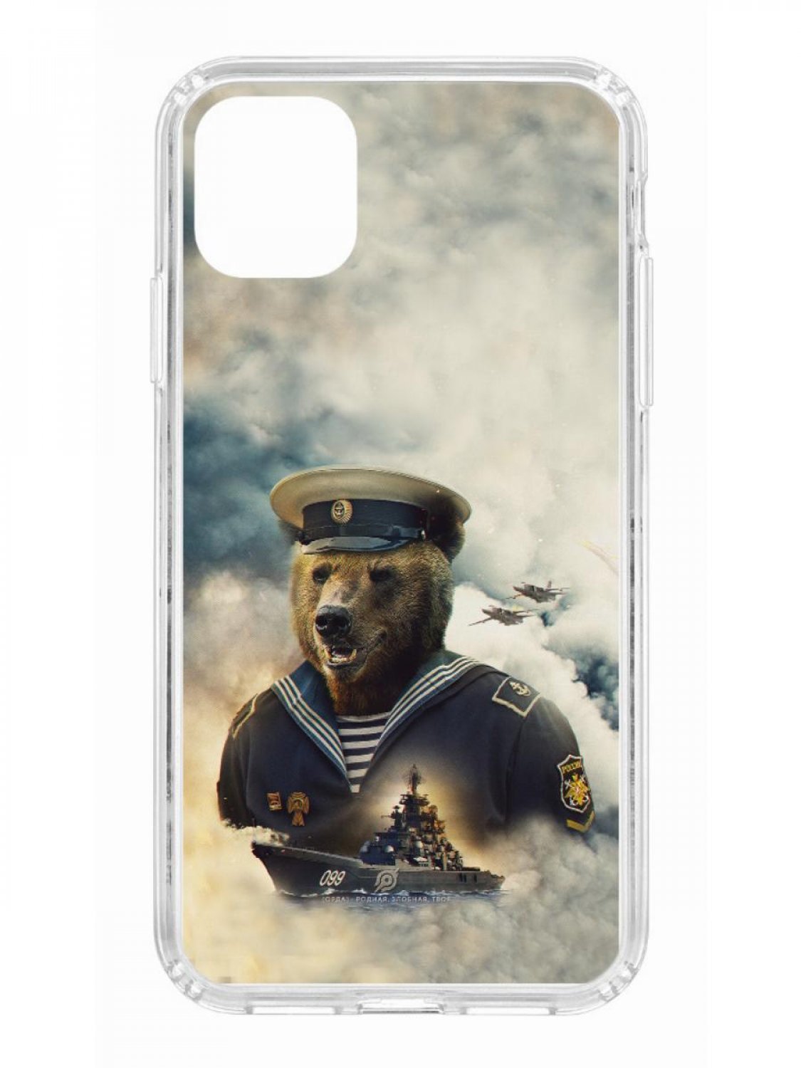 фото Противоударный чехол для iphone 11 kruche print орда 2 прозрачный с рисунком кruче