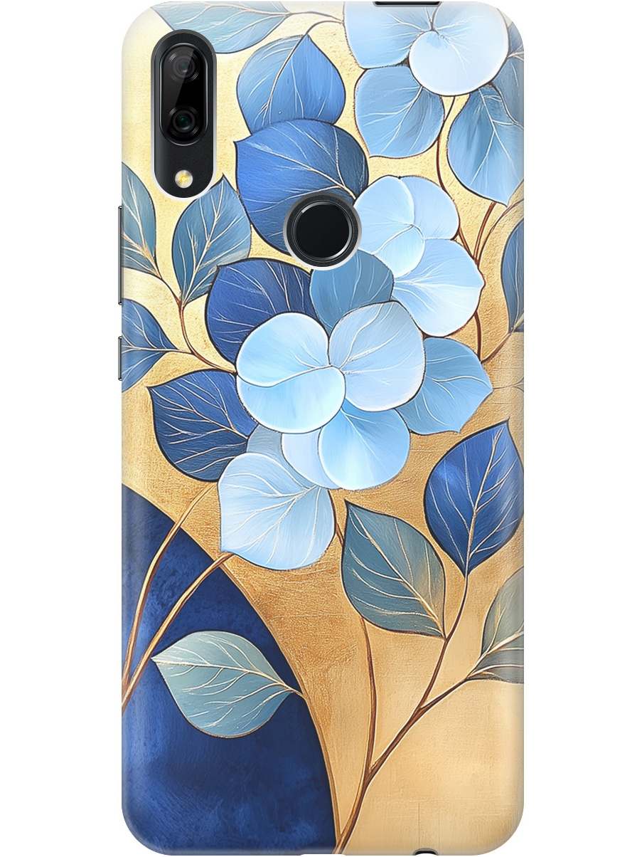 

Чехол на Honor 9X / 9X Premium / Huawei P Smart Z / Y9 Prime (2019) 858155, Прозрачный;золотистый;синий, 721096523