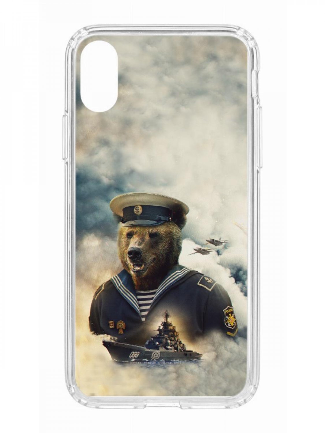 фото Противоударный чехол для iphone xs kruche print орда 2 прозрачный с рисунком кruче