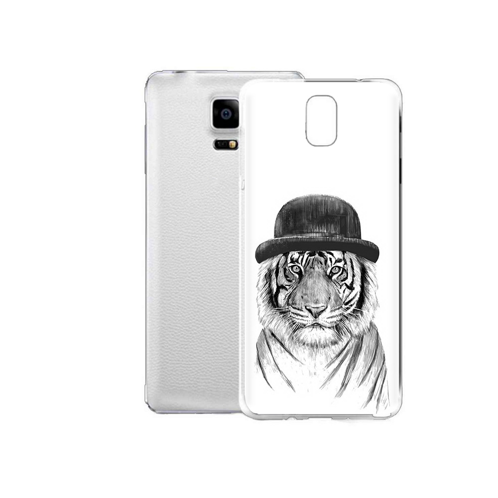 

Чехол MyPads Tocco для Samsung Galaxy Note Edge тигр британец (PT11952.563.641), Прозрачный, Tocco