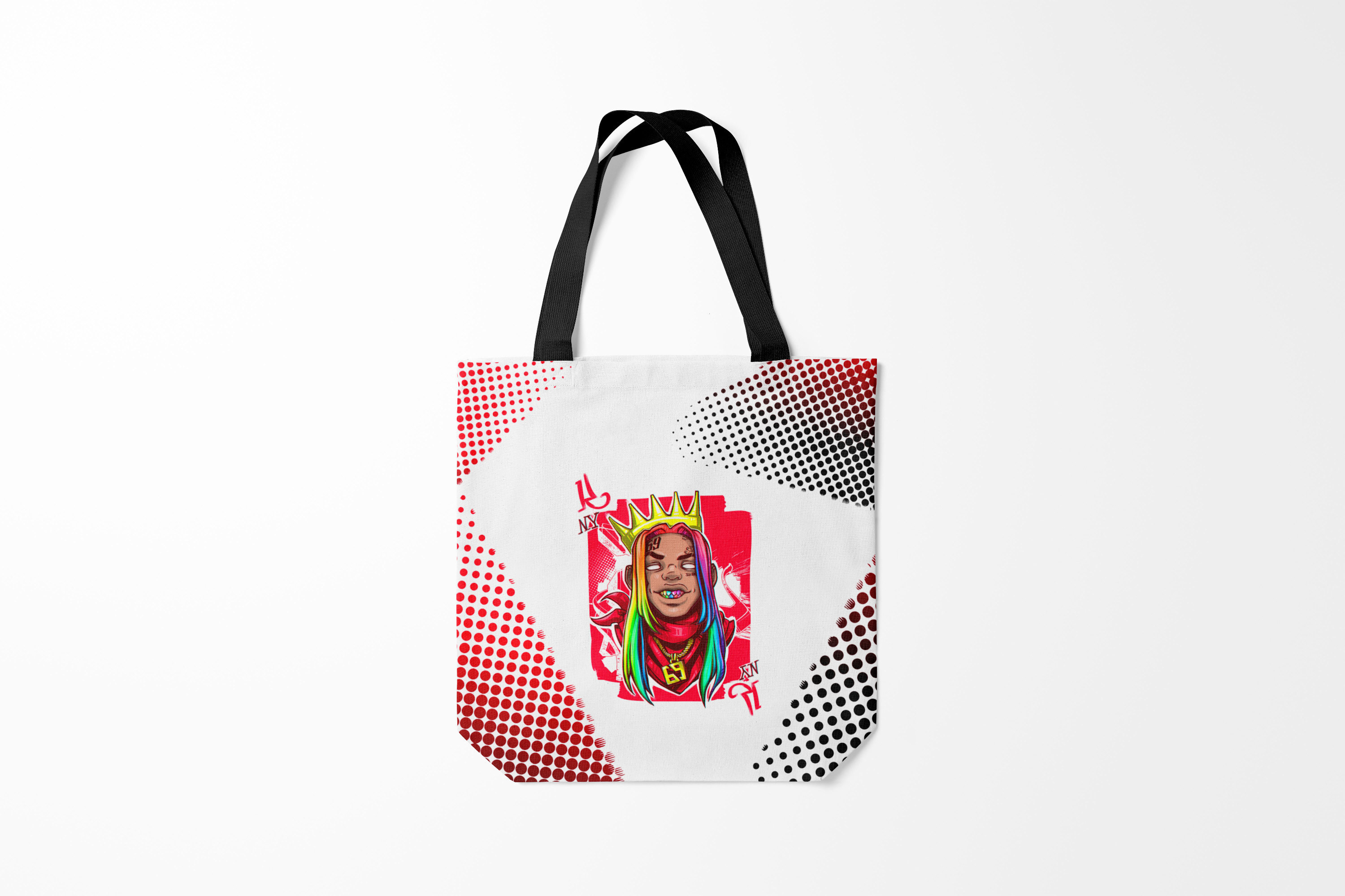 

Сумка шoппер унисекс Burnettie 6IX9INE King Up, белый, 6IX9INE King Up