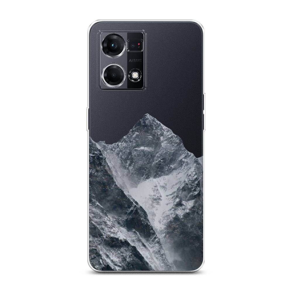 

Чехол на Oppo Reno 7 4G "Горы арт 4", Серый;бежевый, 2511450-2