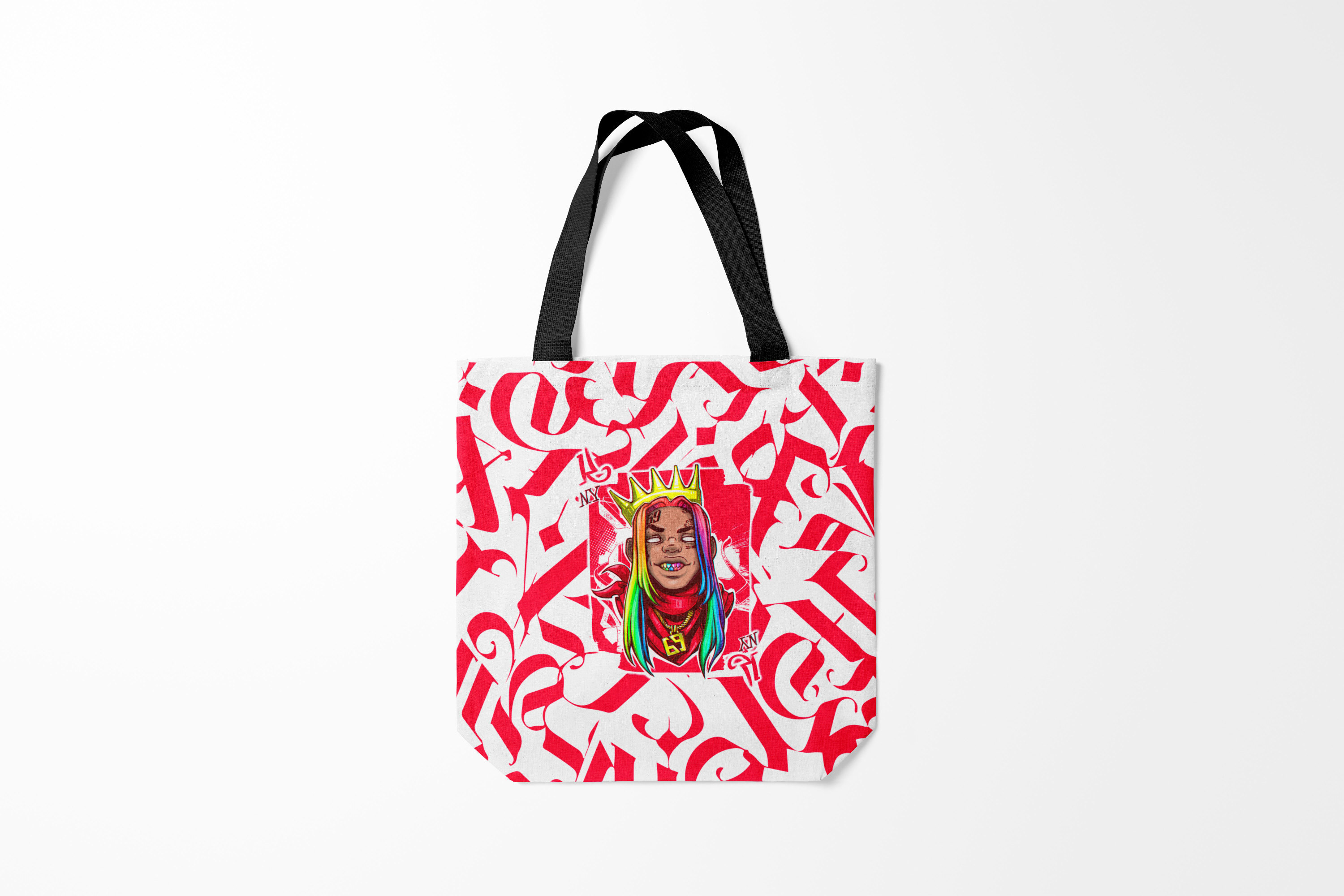 

Сумка шoппер унисекс Burnettie 6IX9INE Tekashi, черный, 6IX9INE Tekashi
