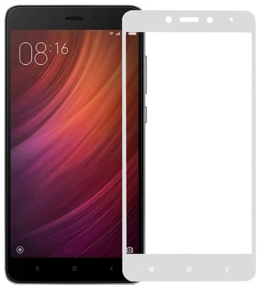 

Защитное стекло для Xiaomi Redmi Note 4 полное покрытие, белый