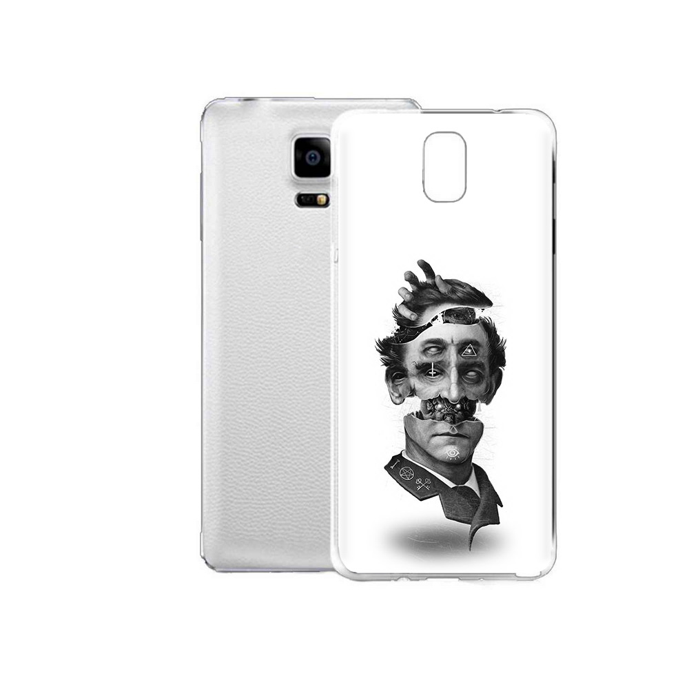 

Чехол MyPads Tocco для Samsung Galaxy Note Edge страшное лицо абстракция (PT11952.563.628), Прозрачный, Tocco