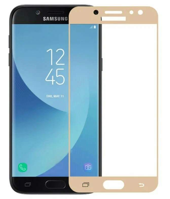 

Защитное стекло для Samsung J530F Galaxy J5 (2017) полное покрытие, золотой