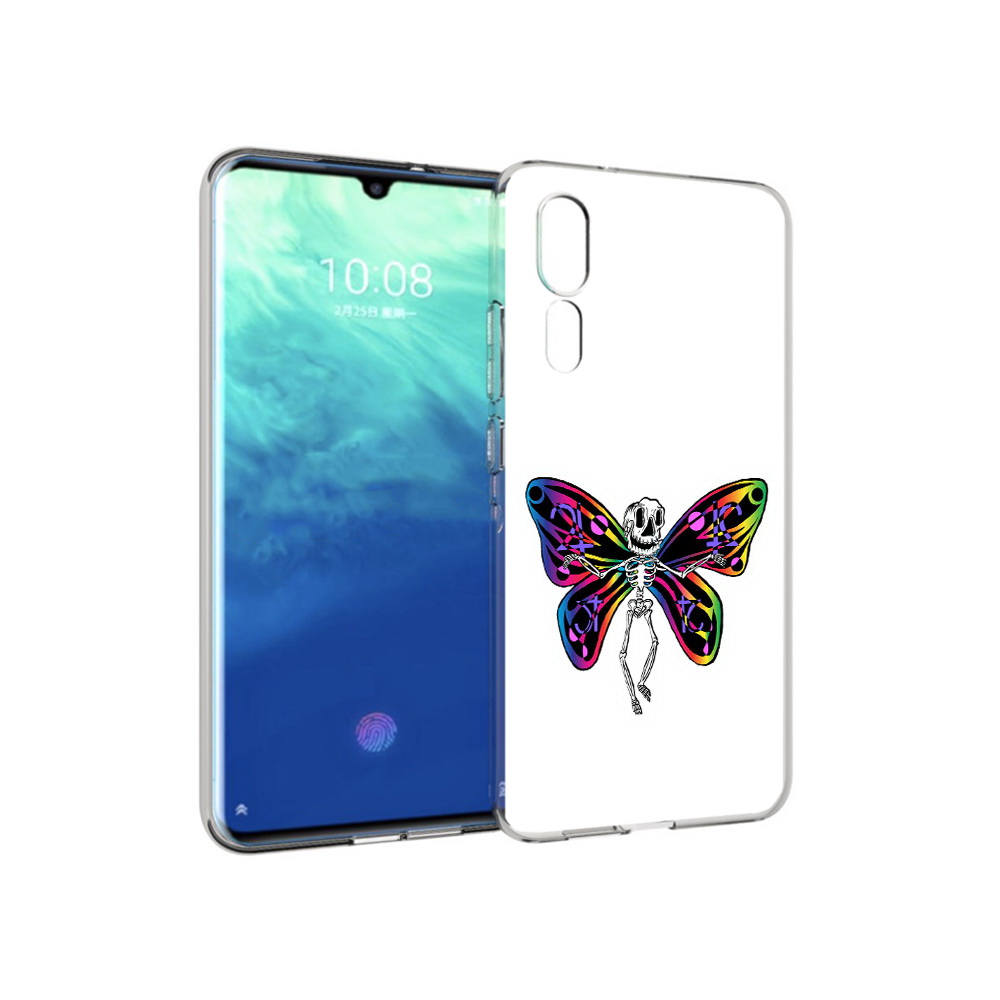 

Чехол MyPads Tocco для ZTE Axon 10 Pro эффект бабочки (PT134302.444.701), Прозрачный, Tocco