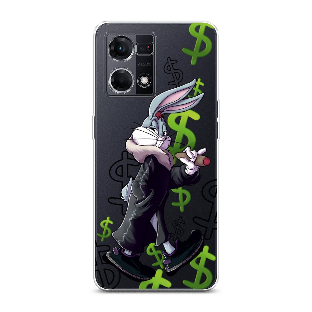 

Чехол на Oppo Reno 7 4G "Rich Bugs Bunny", Зеленый;черный;голубой, 2511450-6