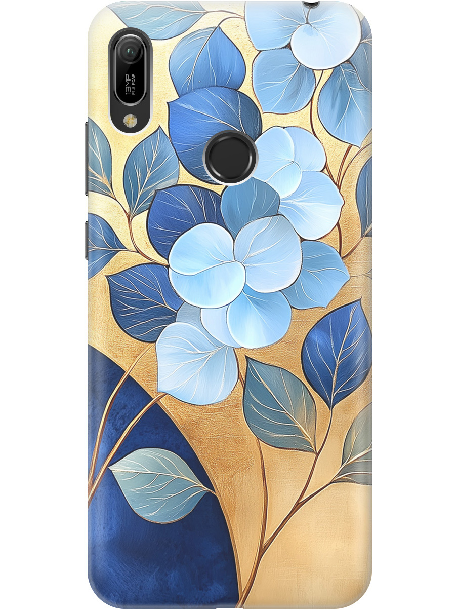 

Чехол на Honor 8A / 8A Pro / Huawei Y6 (2019) / Y6 Prime (2019) 858278, Прозрачный;золотистый;синий, 720668323