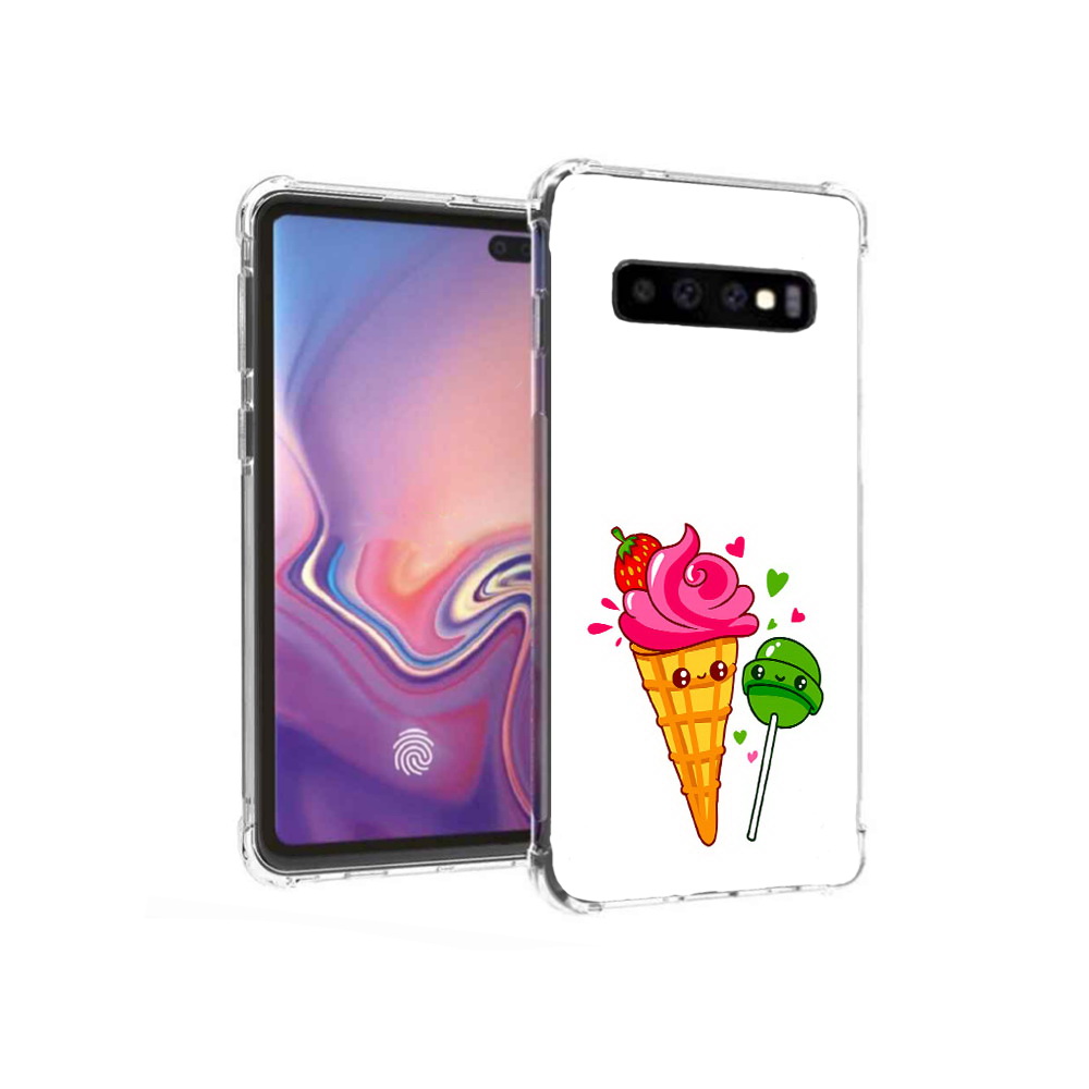 

Чехол MyPads Tocco для Samsung Galaxy S10+ Вкусняшки (PT125670.500.45), Прозрачный, Tocco