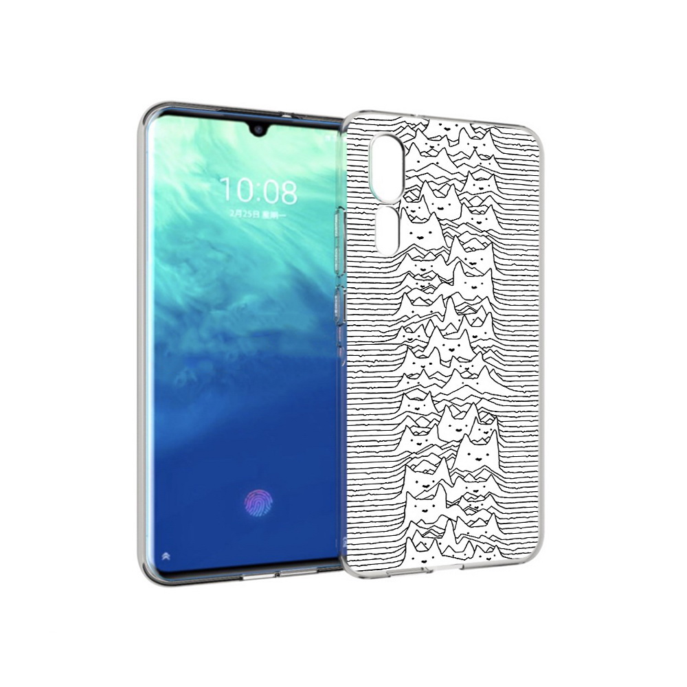 

Чехол MyPads Tocco для ZTE Axon 10 Pro черно белые коты 3D (PT134302.444.682), Прозрачный, Tocco
