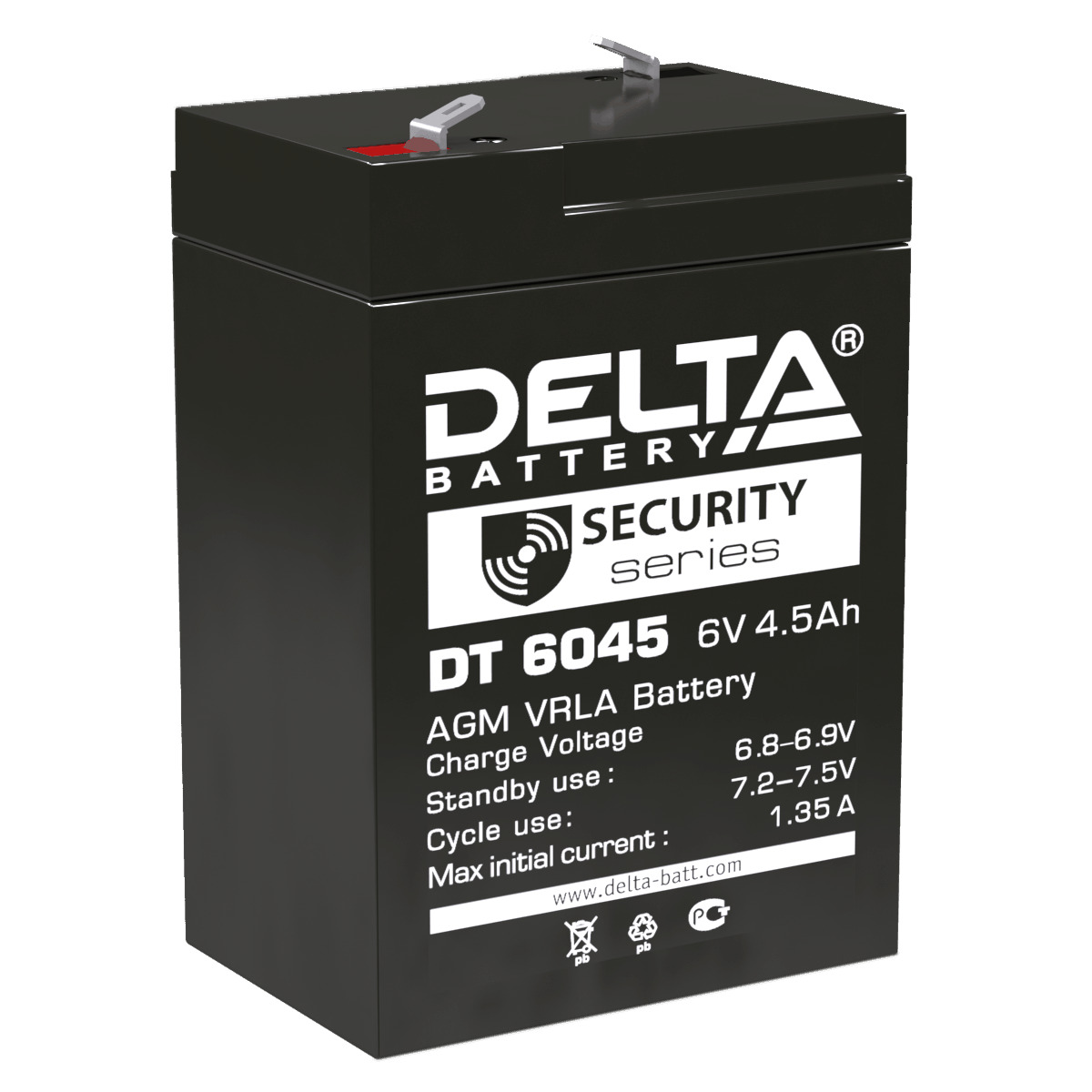 Аккумулятор для ИБП DELTA BATTERY DTM 6045 4.5 А/ч 12 В (DT6045.)