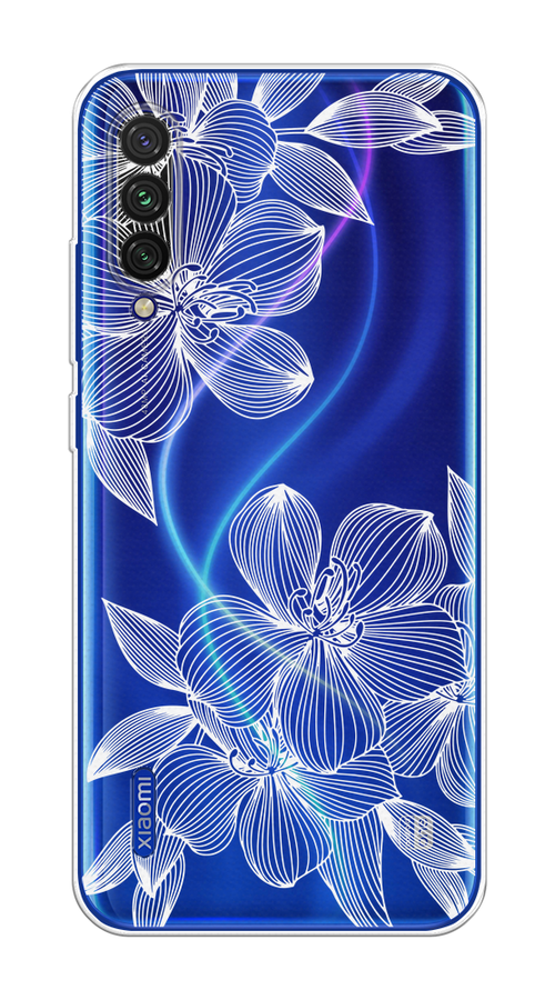 

Чехол на Xiaomi Mi CC9E/Mi A3 "Крокус", Белый;прозрачный, 35950-1