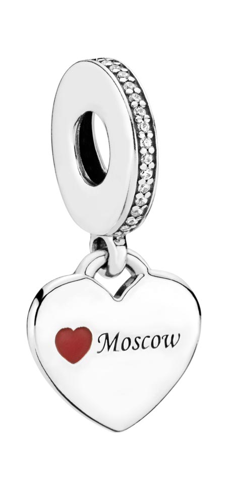 

Шарм из серебра с фианитом Pandora 792017CZ-E006, 792017CZ-E006