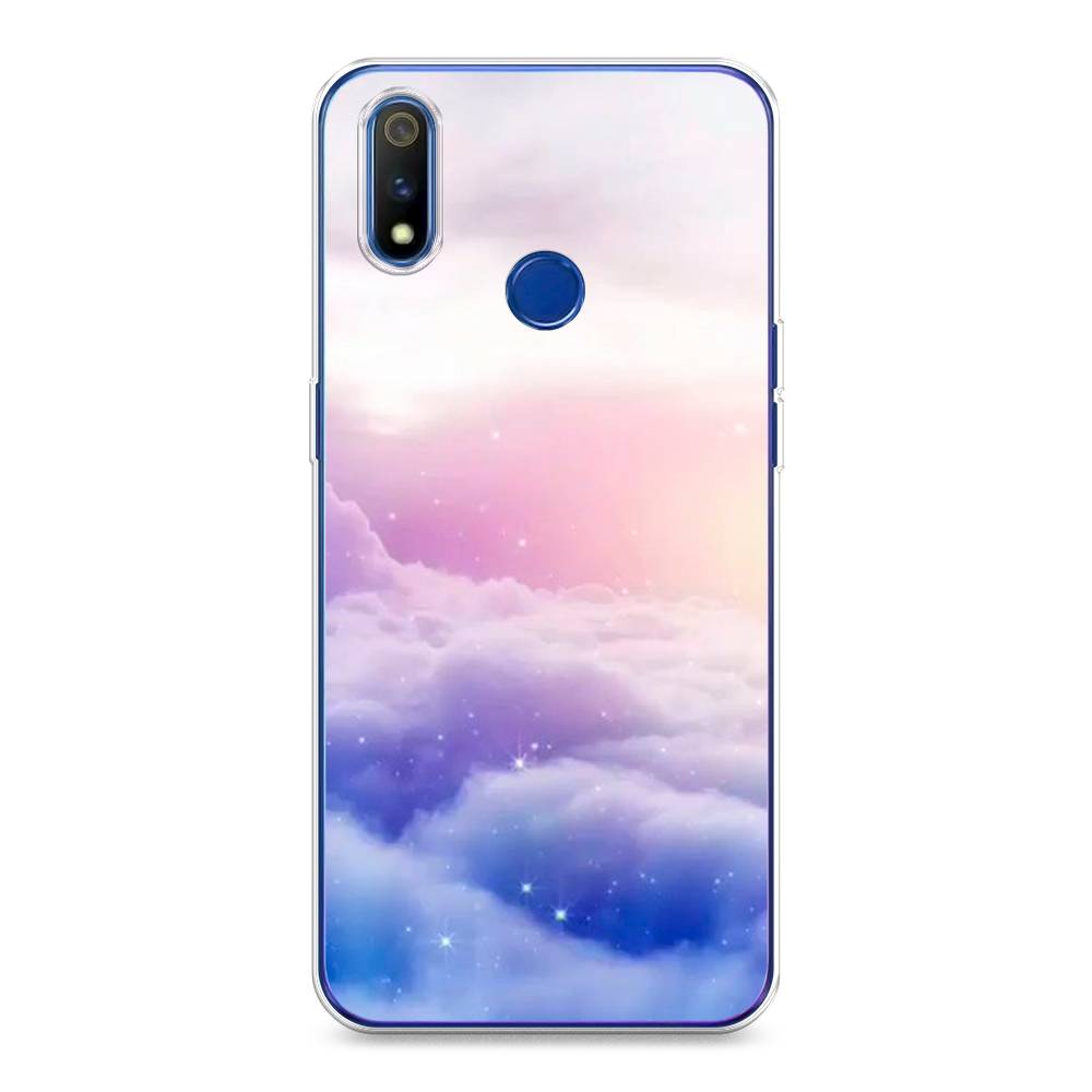 

Чехол на Realme 3 Pro "Небеса", Голубой;белый;розовый, 251250-2