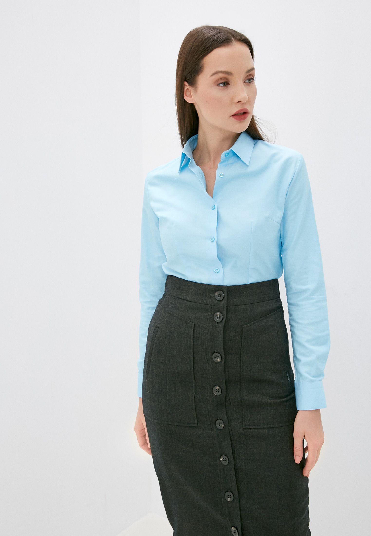 

Рубашка женская BAWER RL1311109 бирюзовая XXL, Бирюзовый, RL1311109