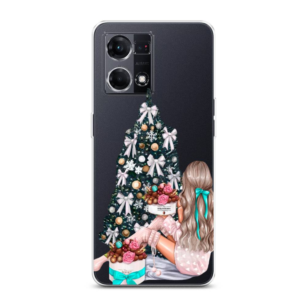 

Чехол на Oppo Reno 7 4G "New Year", Зеленый;бежевый;голубой, 2511450-5