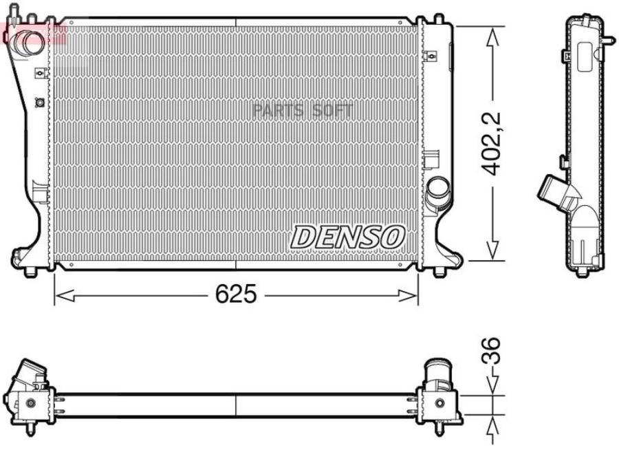 

DENSO 'DRM50132 Радиатор 1шт