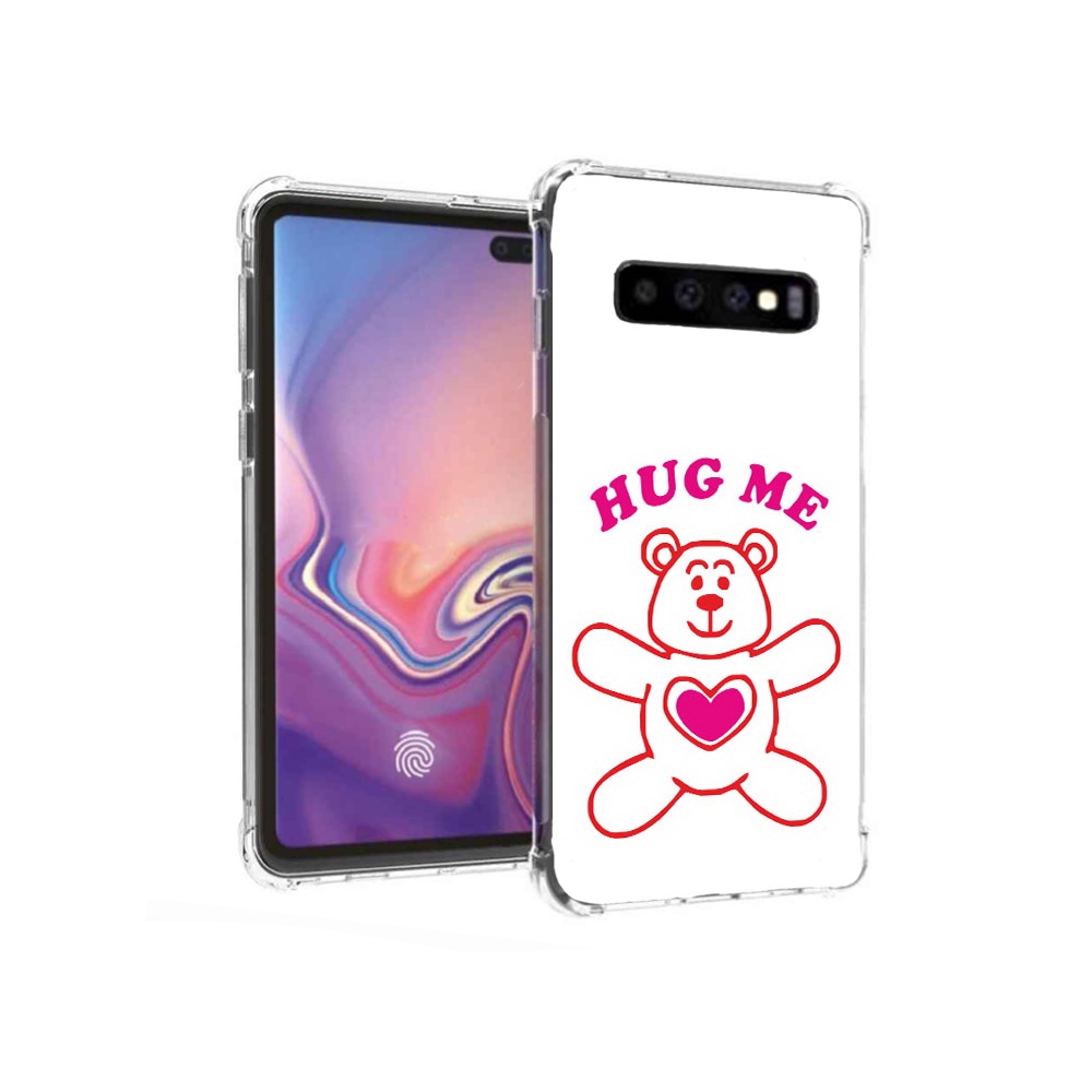 

Чехол MyPads Tocco для Samsung Galaxy S10+ 14 февраля обними меня (PT125670.500.4), Прозрачный, Tocco