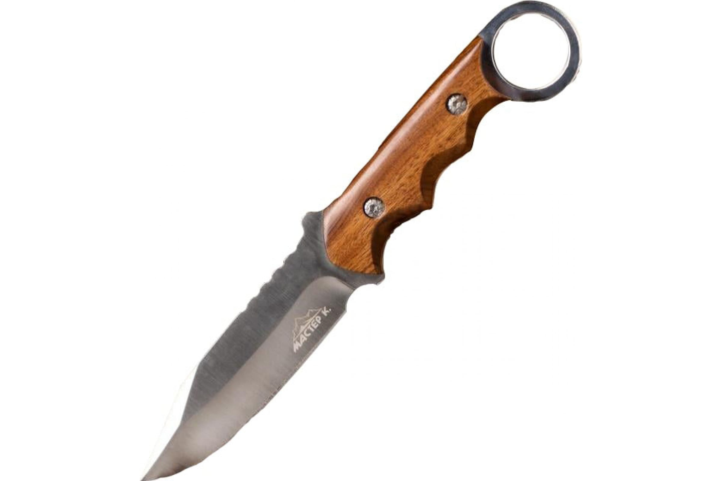 Тактический нож Мастер, серебристый/коричневый