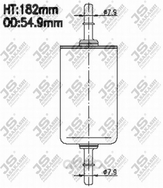 

Fs810J_Фильтр Топливный Маzdа 2 1.3/1.5L 07> JS ASAKASHI fs810j