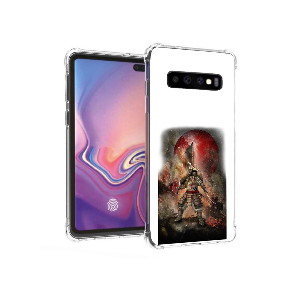 

Чехол MyPads Tocco для Samsung Galaxy S10+ китайскийвоин (PT125670.500.388), Прозрачный, Tocco