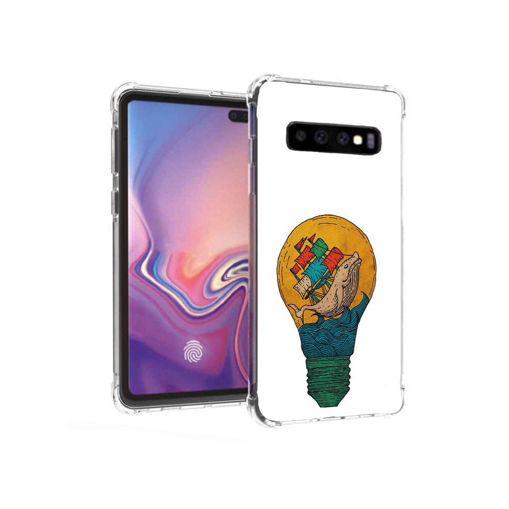 Чехол MyPads Tocco для Samsung Galaxy S10+ кит в лампочке с парусами (PT125670.500.387)